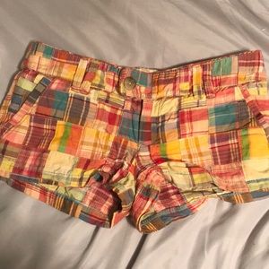 Multi colored plaid American Eagle shorts